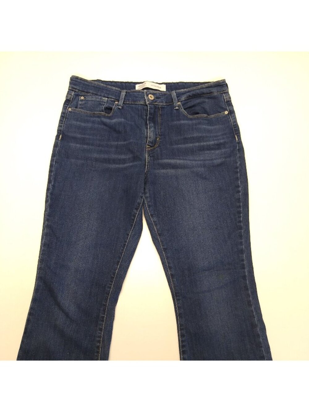 Levi's Signature Jeans Stretch Denim Boot Cut Mid Rise WMNS 14S 14 Petite W34